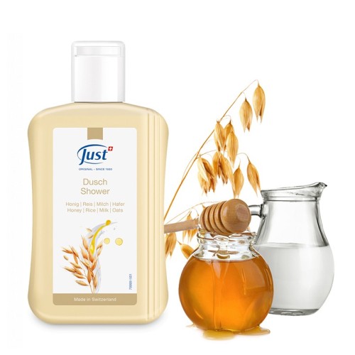 JUST Gel doccia Miele-Riso-Latte-Avena 250 ml
